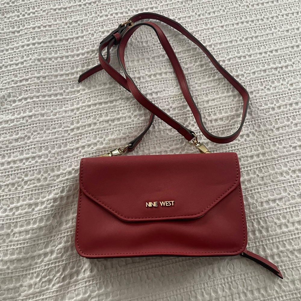 Nine West Burgundy Crossbody Bag